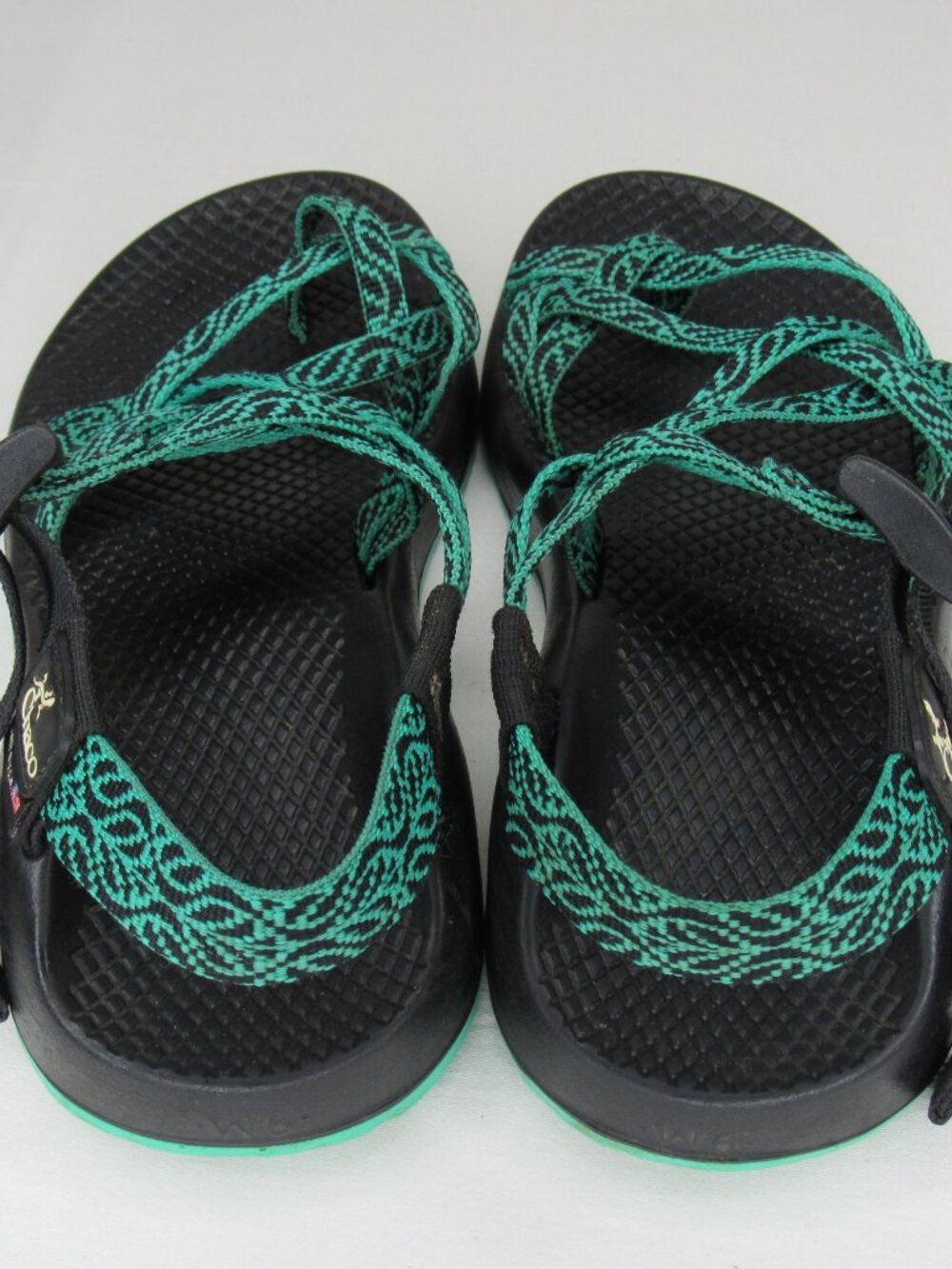 Chaco Green ZX/3 Strappy Sport Sandal Women's 6 Made in USA - Picture 6 of 9